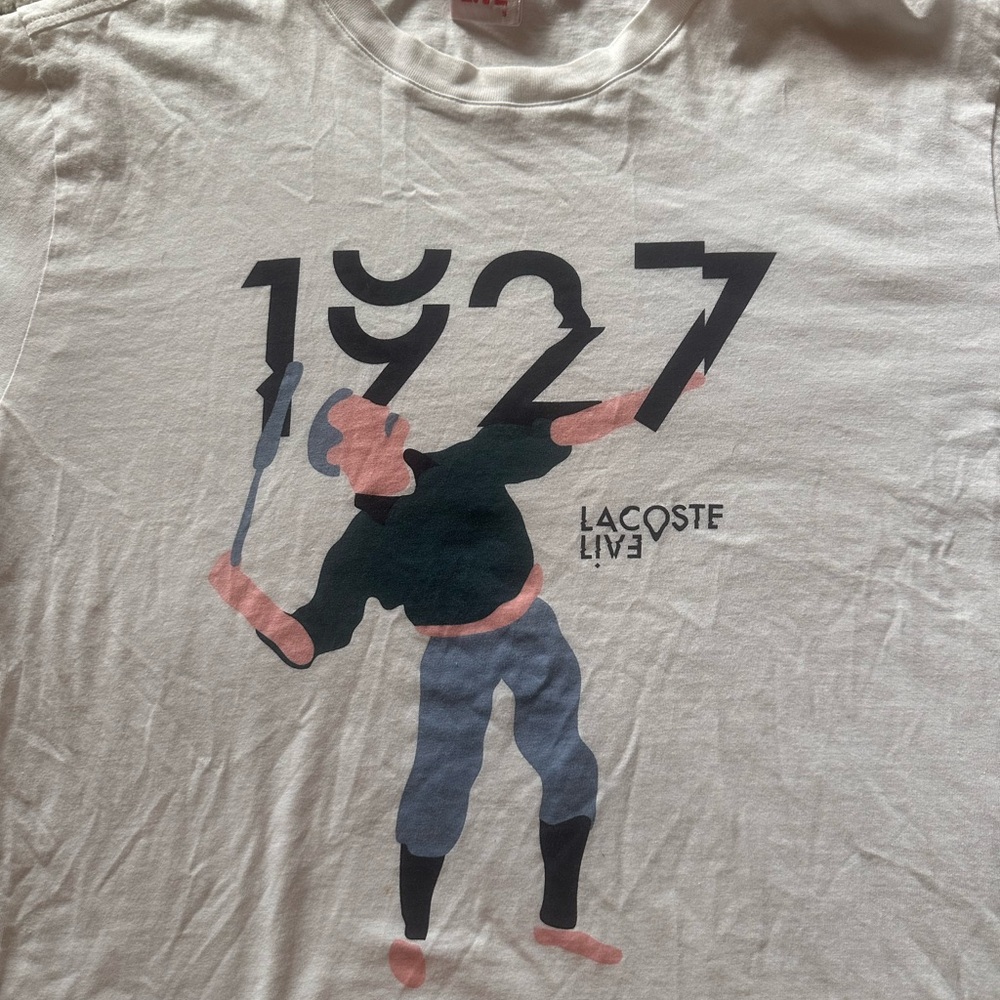 Lacoste Live tennis tee size large